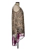 Blu Pepper 100% Polyester Graphic Purple Cocktail Dress Size L - photo 4