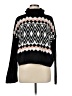 SO 100% Polyester Chevron-herringbone Black Pullover Sweater Size M - photo 1