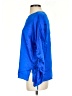 Tibi 100% Silk Blue 3/4 Sleeve T-Shirt Size S - photo 5