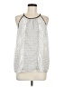 Ann Taylor LOFT Silver Sleeveless Blouse Size M - photo 1
