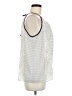 Ann Taylor LOFT Silver Sleeveless Blouse Size M - photo 4