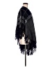 Unbranded 100% Acrylic Blue Black Poncho One size (estimated) - photo 4