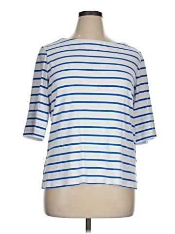 Christopher & Banks 3/4 Sleeve T-Shirt (view 1)
