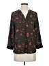 Alice Blue Floral Gray 3/4 Sleeve Blouse Size S - photo 1