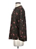 Alice Blue Floral Gray 3/4 Sleeve Blouse Size S - photo 5