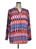 Premise Studio 100% Polyester Blue Long Sleeve Blouse Size 0X - photo 1