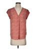 Fun2Fun 100% Polyester Polka Dots Red Short Sleeve Blouse Size S (petite) - photo 1