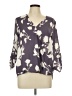 West Kei 100% Polyester Gray 3/4 Sleeve Blouse Size L - photo 1