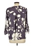 West Kei 100% Polyester Gray 3/4 Sleeve Blouse Size L - photo 2