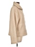 H&M 100% Polyester Solid Tan Coat Size L - photo 4