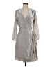 J.Crew Metallic Silver Gray Cocktail Dress Size 4 - photo 1
