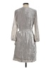 J.Crew Metallic Silver Gray Cocktail Dress Size 4 - photo 2