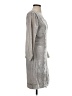 J.Crew Metallic Silver Gray Cocktail Dress Size 4 - photo 4