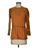 Point Sur 100% Viscose Brown 3/4 Sleeve Blouse Size 0 - photo 1