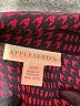 Appleseeds 100% Polyester Houndstooth Burgundy Pink Long Sleeve Blouse Size 12 (petite) - photo 7