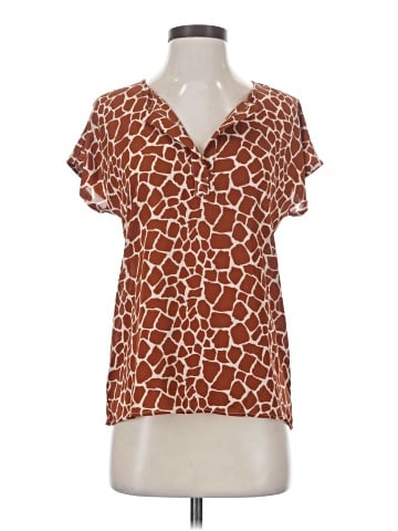Ann Taylor Factory Short Sleeve Blouse (view 1)