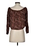 Rewind 100% Rayon Brown Long Sleeve Blouse Size S - photo 2