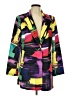 Shein Print Purple Yellow Blazer Size L - photo 1