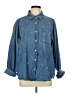 Seven7 Stars Blue Long Sleeve Button-Down Shirt Size L - photo 1