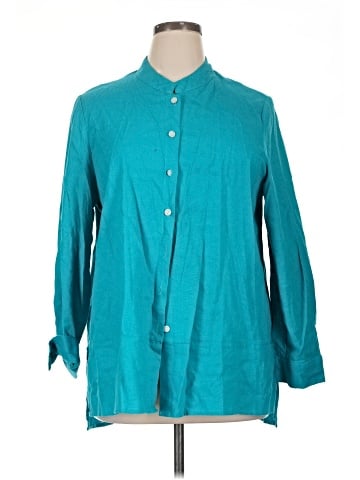 Tahari 3/4 Sleeve Button-Down Shirt (view 1)