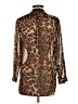 Ellison Animal Print Brown Long Sleeve Blouse Size S - photo 2
