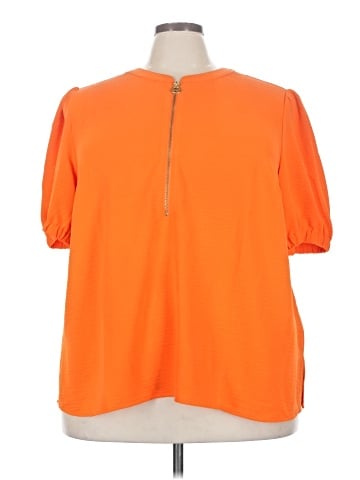 MICHAEL Michael Kors Short Sleeve Blouse (view 1)