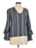 Ella Moss Gray Long Sleeve Blouse Size M - photo 1