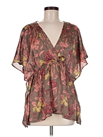 DKNY Jeans Short Sleeve Blouse (view 1)