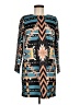 Assorted Brands Print Teal Casual Dress Size M - photo 1