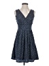 Maison Jules 100% Polyester Polka Dots Blue Casual Dress Size XS - photo 1