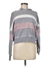 Hippie Rose Stripes Gray Pullover Sweater Size M - photo 1