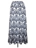 Gilli Print Gray Blue Formal Skirt Size 2X - photo 2