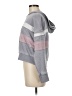 Hippie Rose Stripes Gray Pullover Sweater Size M - photo 5
