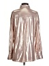 Anthropologie Metallic Silver Long Sleeve Blouse Size S - photo 2