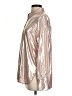 Anthropologie Metallic Silver Long Sleeve Blouse Size S - photo 5