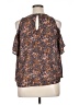 Xhilaration Brown Short Sleeve Blouse Size XL - photo 2