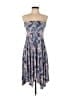 Express Paisley Blue Cocktail Dress Size L - photo 1