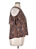 Xhilaration Brown Short Sleeve Blouse Size XL - photo 4