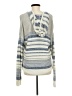 Lira Stripes Silver Pullover Sweater Size M - photo 2