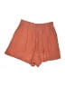 Shein Solid Orange Shorts Size 6 - photo 2