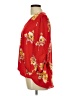 West Kei 100% Polyester Red 3/4 Sleeve Blouse Size L - photo 5
