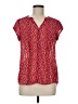 Fun2Fun 100% Polyester Hearts Red Short Sleeve Blouse Size M - photo 1