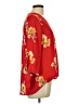 West Kei 100% Polyester Red 3/4 Sleeve Blouse Size L - photo 4