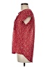 Fun2Fun 100% Polyester Hearts Red Short Sleeve Blouse Size M - photo 5