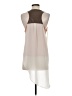 Double Zero 100% Polyester Ivory Sleeveless Blouse Size S - photo 2