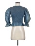 Zara Blue 3/4 Sleeve Blouse Size S - photo 1