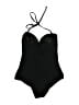 ASOS 100% Polyester Solid Black One Piece Swimsuit Size 6B/C - photo 2