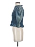 Zara Blue 3/4 Sleeve Blouse Size S - photo 5