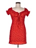 Polly 100% Polyester Red Casual Dress Size 6 - photo 1