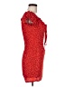 Polly 100% Polyester Red Casual Dress Size 6 - photo 4